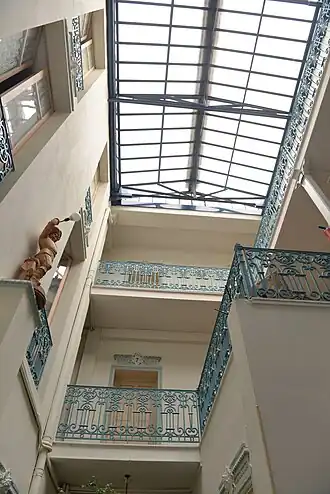 Vue de l'atrium.