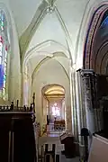 Chapelle latérale sud, 1re travée, vue vers l'ouest.