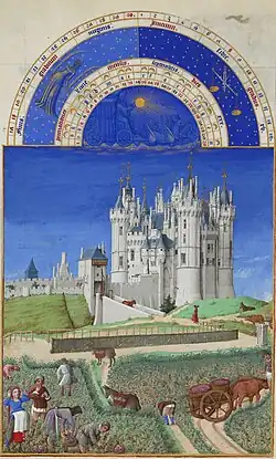 Le château de Saumur, façade sud.