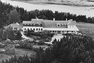 Vue aérienne, vers 1940