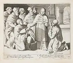 Planche no&nbsp;15 de Dietrich Krüger, d'après Giovanni Lanfranco