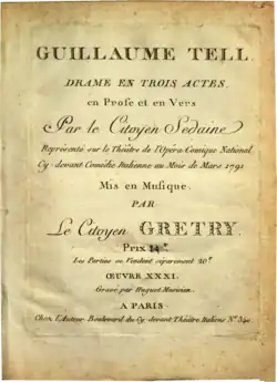 Description de l'image Guillaume Tell – Grétry Sedaine.png.