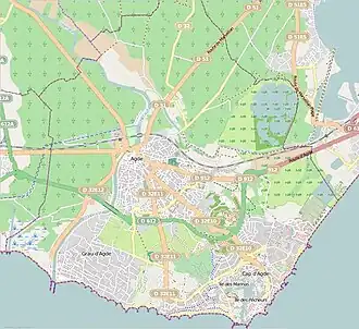 (Voir situation sur carte : Agde)