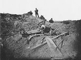 photo d'un bastion détruit