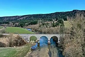 Pont des Oyes (Ancienne ligne de Pontarlier à Gilley).