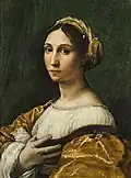 Portrait de jeune femme, par Raphaël vers 1520.