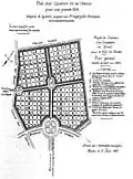 Plan de Coupry : projet du Cimetière de l'avenir au Breil.
