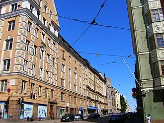 Coin de Liisankatu et Snellmaninkatu.
