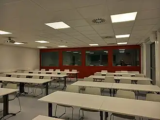 Une des classes de la faculté de traduction et d'interprétation (FTI-EII)