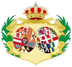 Armoiries de Marie Louise de Savoie Reine Consort d'Espagne