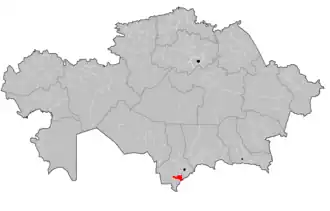 Localisation de District de Saryaghash