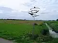 Keent, l'ancien champ d'aviation dans l'ancien lit de la Meuse.