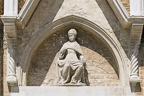 Statue de saint Louis d'Anjou.