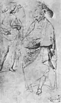Dessin préparatoire, Ashmolean Museum d'Oxford.