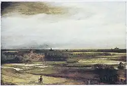 Philips Koninck : Vue du domaine de Saxenburg avec des champs enchaulés près de Haarlem.