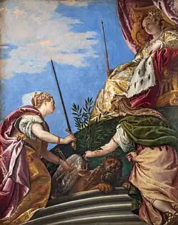 Venise entre la Justice et la Paix Salle du Collège.