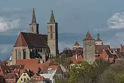 Vue de l'église Saint-James depuis l'ouest