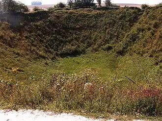 Lochnagar Crater, à Ovillers-la-Boisselle.