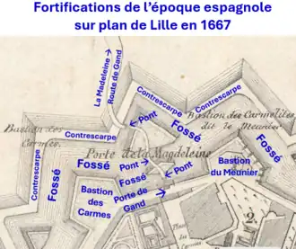 Porte de Gand en 1667.