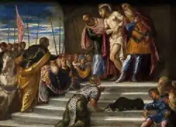 Le Tintoret Ecce Homo ou Pilate présente le Christ à la foule 1540