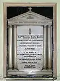 Memorial plaque to Father Jean-Marie Beurel.