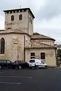 Vue sud du chevet roman (juin&nbsp;2012)