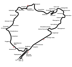 Tracé de la course