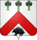 Blason officialisé en 1666, avec le porc-épic de l'ordre du Porc-Épic et de la ville de Blois[Note 9].