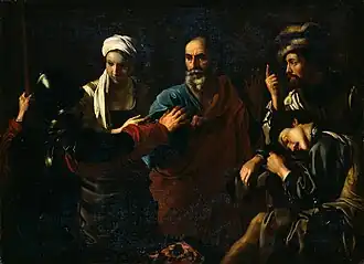 Le Reniement de saint Pierre, XVIIe siècle – Gemäldegalerie Alte Meister, Dresde.