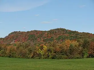 Vue du versant occidental de Trimountain.