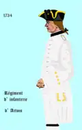 Régiment d’Artois de 1734 à 1762