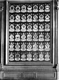 Tableau des armes des abbés de Parc (1724).