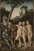 Lucas Cranach l'Ancien : Le Jugement de Pâris (1530)