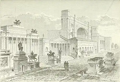 Restitution de la villa (History of Rome, and of the Roman people, 1883).