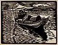 He Baitao, Le Petit Bateau, 16,6×21,5&nbsp;cm, 1935.