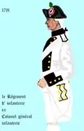 1er régiment d’infanterie de ligne de 1791 à 1792