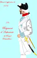 Régiment Royal-Roussillon de 1776 à 1779.
