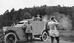 Auto-canon du 18e groupe d'AC Marine (Avesnes-le-Comte, 1er août 1915)