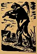 Wang Liangjian, Fermier, 16,6×21,5&nbsp;cm, 1939.
