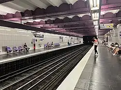 La station de la ligne 8.