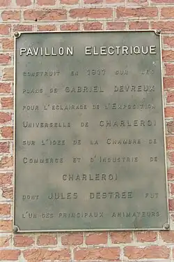 Plaque de commémoration.