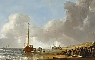 The beach at Scheveninghen, 1633 - Greenwich Royal Museum