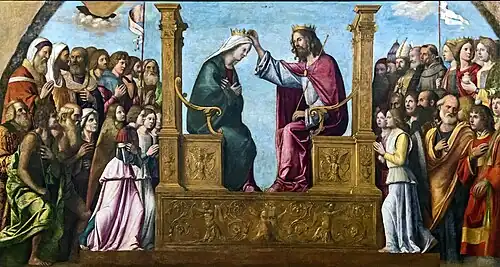 Le Couronnement de la Vierge 1490, basilique San Zanipolo, Venise.