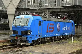 Siemens Smartron (192 018) à Leipzig Hbf, en livrée standard bleu capri