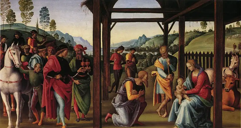 Le Pérugin, L'Adoration des mages (vers 1497).