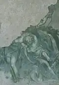 Paolo Farinati, Adonis en train d'abandonner Vénus, environ 1590, fresque restaurée en 2016.
