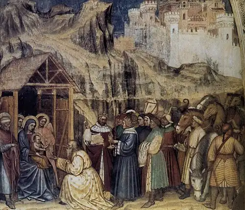 Détail de L'Adoration des mages.