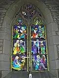 Vitrail de l'église Saint-Vincent.