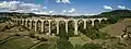 Panorama de l'ensemble du viaduc.