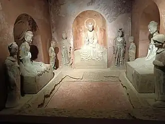 Chappelle de prière reconstituée au sein du musée de Nanshan.